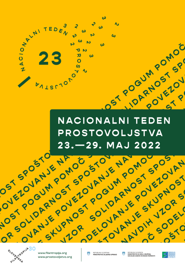 Nacionalni teden prostovoljstva (23.-29.5.2022)