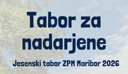 Jesenski tabor za nadarjene učence 2026