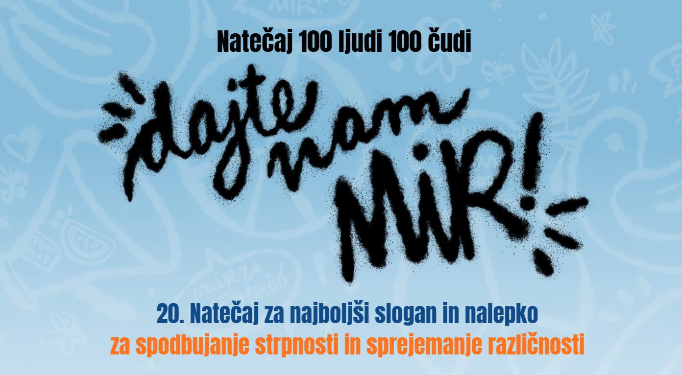 20. natečaj 100 ljudi 100 čudi
