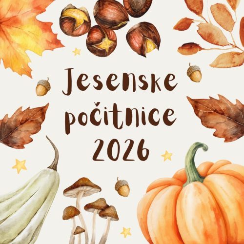 Jesenske počitnice 2026